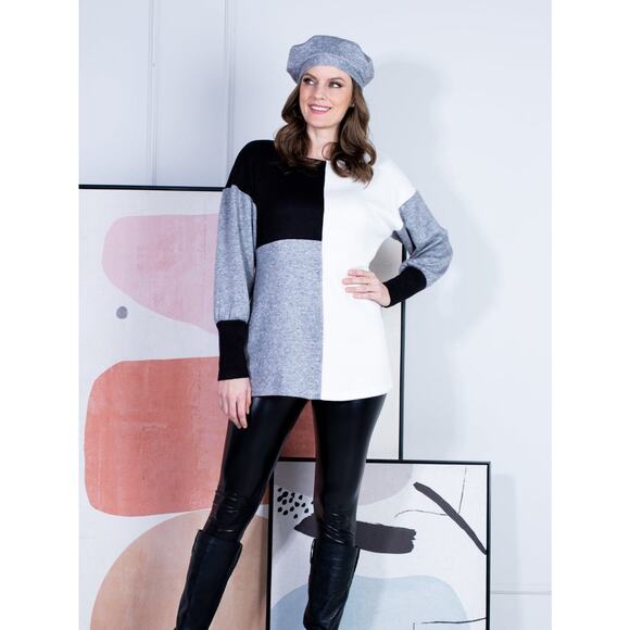 Women's Sweater Tunic Size M Long Sleeve Knit Cozy NWT Artex Fashions - Picture 1 of 2